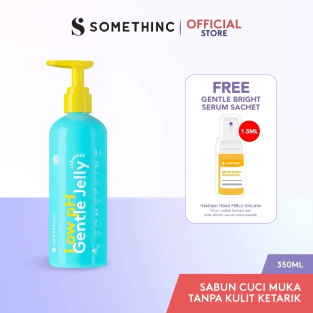 SOMETHINC Low pH Gentle Jelly Cleanser - Sabun Cuci Muka Semua Jenis Kulit, Pembersih Kotoran, Facial Wash Gentle, Kulit Tidak