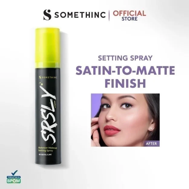 SOMETHINC SRSLY Stay Matte Make Up Setting Spray - Make Up Tahan Lama
